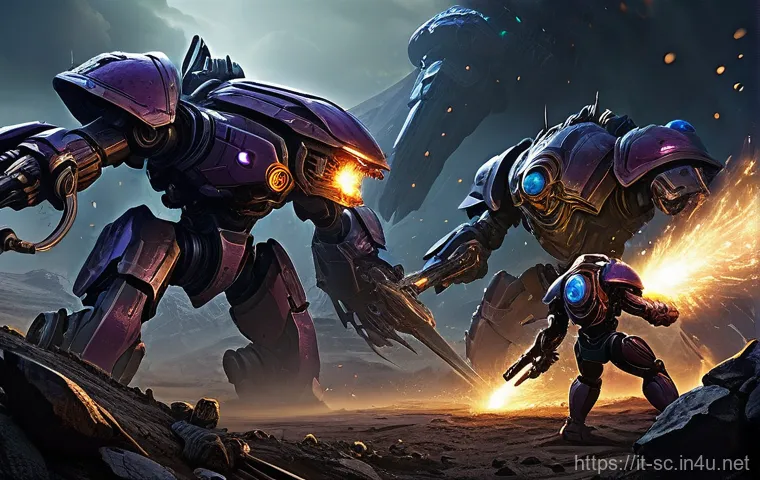 저그 히드라 운영법 - **Title: Hydralisk Ambush from the High Ground**
    **Prompt:** A dynamic, wide-shot illustration o...