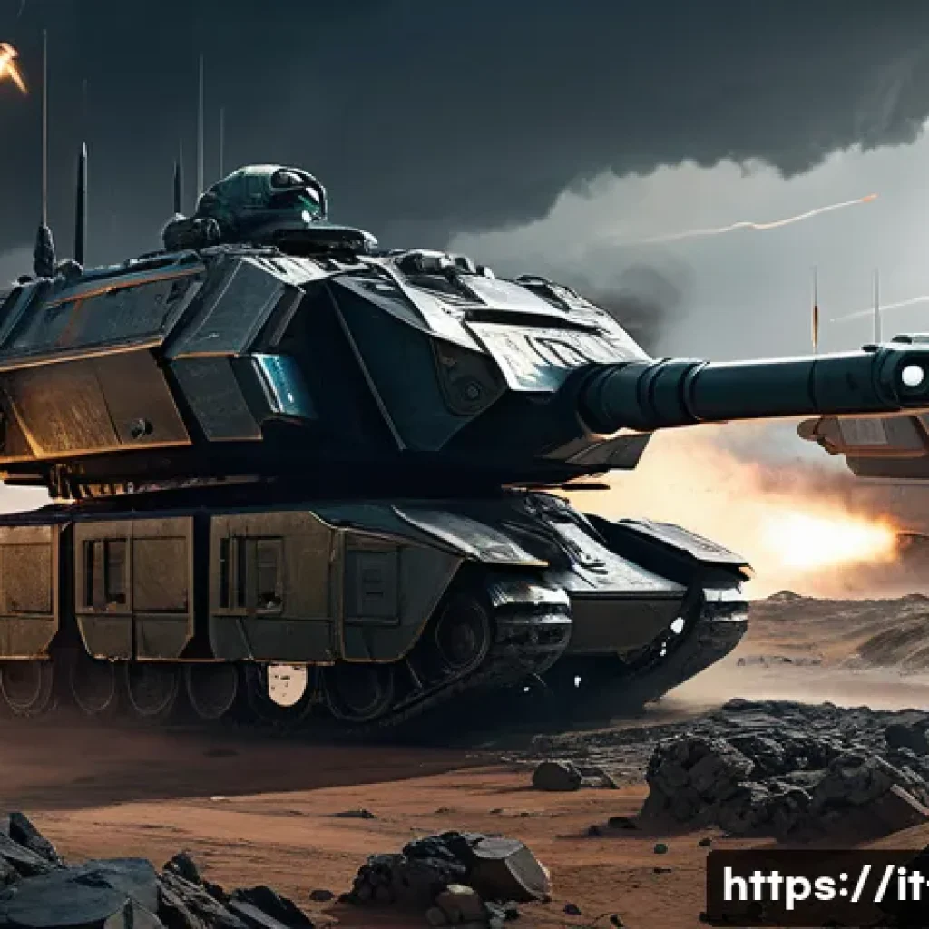 테란 메카닉 빌드의 장단점 - A sweeping, cinematic shot of a formidable Terran Mech army slowly advancing across a desolate, futu...
