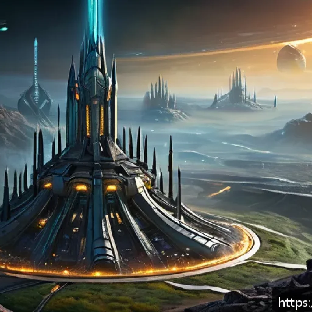 저그 스파이어 관리법 - A highly detailed digital illustration of a futuristic Zerg Spire structure from StarCraft II during...