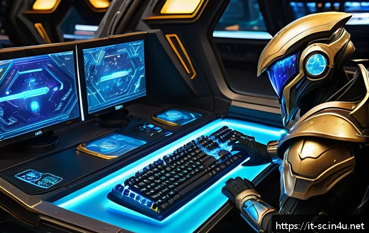 프로토스 멀티태스킹 공략 - A futuristic sci-fi command center showing a skilled player managing multiple Protoss bases in a Sta...