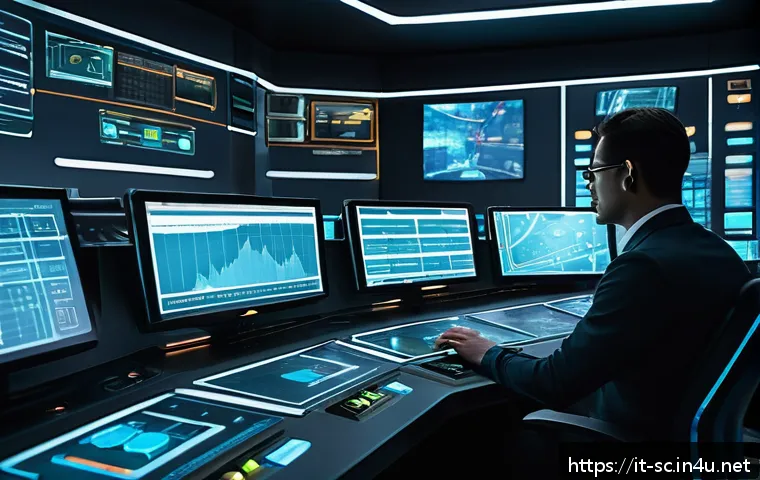 저그 라바 효율 관리 - A highly detailed futuristic strategy game control room scene, showcasing multiple holographic scree...